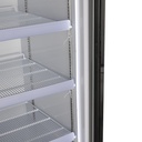 Large Beverage Refrigerator - Kiosk Cooler - Supermarket - LED - silver - GD1050