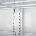 Large Beverage Refrigerator - Kiosk Cooler - Supermarket - LED - silver - GD1050