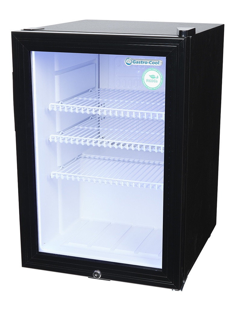 [204201] Flaschenkühlschrank - Minibar - schwarz/weiß - LED GCKW65