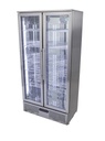 Nevera Expositora 500L, Ventilada, Inox, Power LED - GCGD500