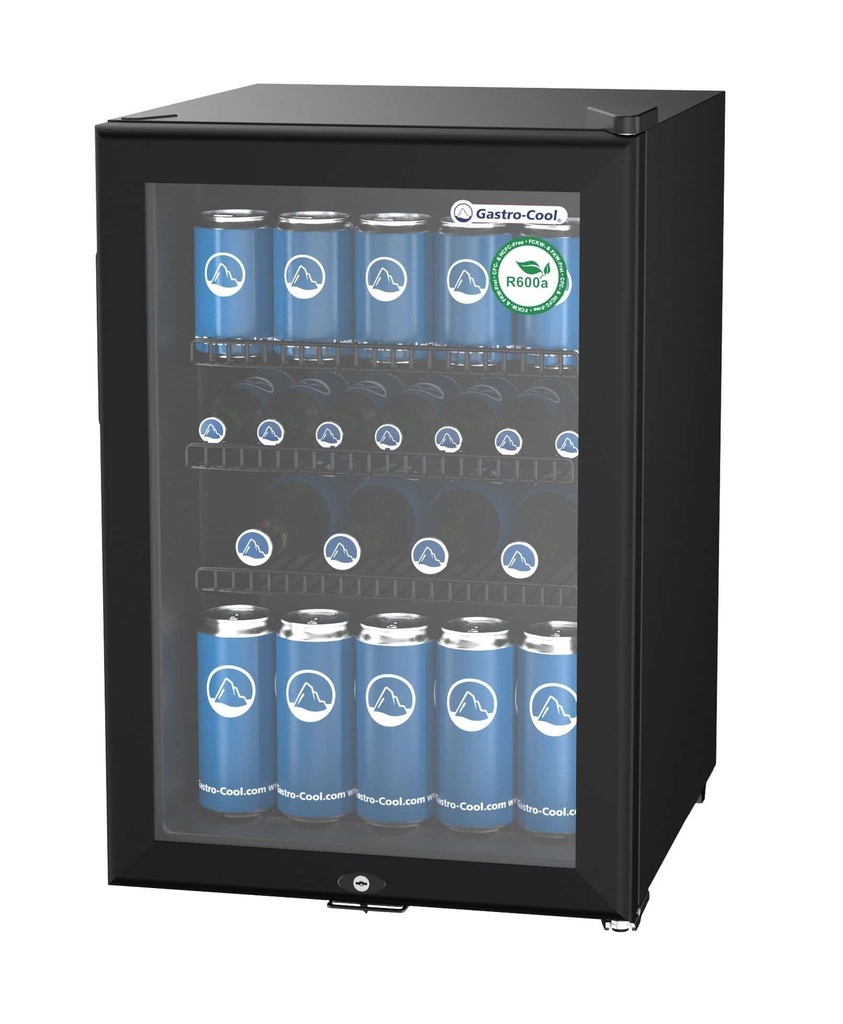 [204101] Nevera pequeña - minibar - negro/blanco - LED - GCKW65
