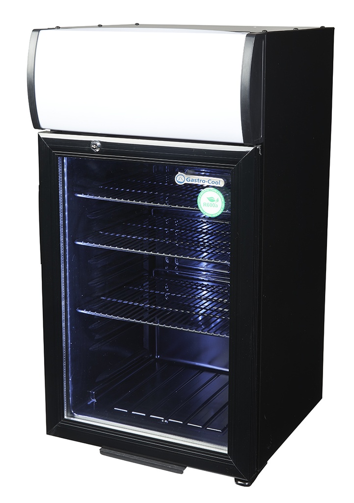 [102101] Display Cooler - counter - black - LED - GCDC50