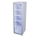 Nevera Expositora Estreta 150L, Estil Retro Vintage, Blanca - GCGD135