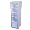 Nevera Expositora Slim 150L, Diseño Retro Vintage, Blanca - GCGD135 + Doble Condensador + Argón & LOW-E