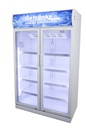 Gastro-Cool - kiosk cooler - two glass doors - LED - GCDC1050