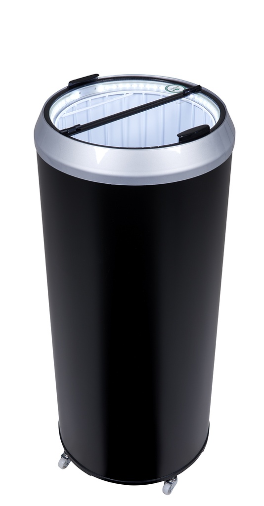 [414500] Can Cooler round - frame silver - LED interior lighting - GCPT75