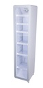 Nevera Retro Blanca Redondeada Estrecha (Slim) - GCGD175