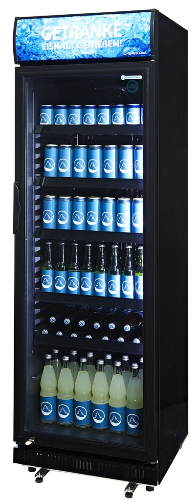 [114201] Gastro-Cool Refrigerador expositor - grande - negro - GCDC400