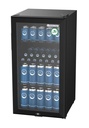 Nevera de botellas con puerta de vidrio - gastronomía - bar - negro - LED - GCKW90