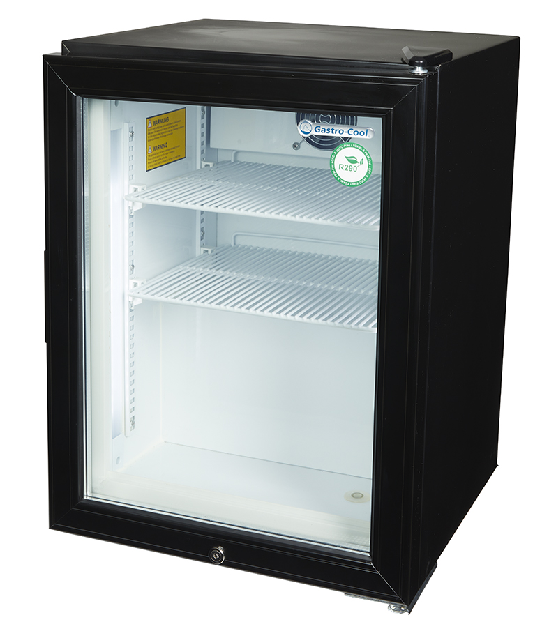 [542200] Gefrierschrank klein mit Glastür - POS - für Eis - schwarz - GCGW50
