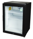Congelador pequeño con puerta de vidrio - POS - para helado - negro - GCGW50