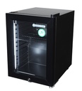 Gastro-Cool - Thekenkühlschrank - klein - schwarz - super LED - GCKW25